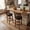 Brown-30 inch, variant on ELLEGNT 2 PCS Swivel Bar Stools with Backs – 24" Counter Height Stools with Solid Wood Legs and Footrest for Home Bar,Expresso