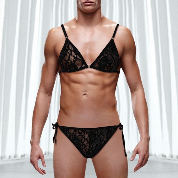 Mens Underwear Adult Male Lingerie for Men Set Men s Lace Bikini