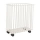 thumbnail image 1 of Cesto de ropa con ruedas, cesto de ropa transpirable de acero al carbono de alta resistencia, cesta de ropa sucia con ruedas para cuarto de lavandería, blanco, 1 of 9