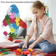 thumbnail image 2 of Wood Transportation Vehicle Puzzle Blocks Kids Jigsaw Educational Toy (D), 2 of 7