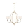 thumbnail image 2 of Chandelier 6 Light Winter Gold Metal/Cloth In Traditional Style 31 High By 30.75 Wide     -Traditional Installation Capital Lighting 438761Wg-698, 2 of 7
