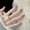 L, variant on Ice through nude temperament white handmade manicure wearing nail advanced feeling finished product phototherapy nail fake nail patch full sticker