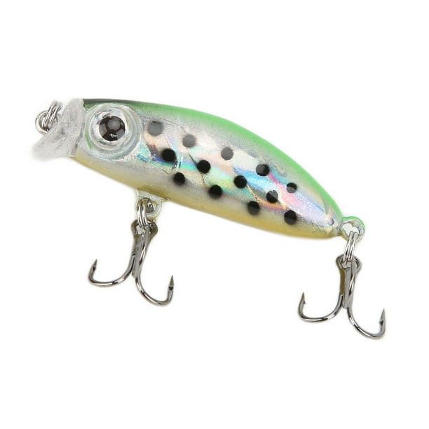 Mini Fishing Lure Bait, Mini Submerged Lure Rapid Action Portable Vivid  Brilliant Colors For Bass For Pike For Trout 1#,2#,3#,4#,5#,6#