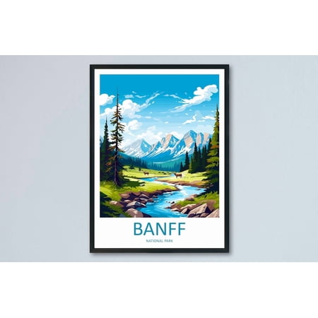 Banff National Park Scenic National Park Landscape Wall Decor Unframed Paper Print