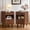 Walnut, variant on CQSXDA 2 Pack Fluted Wood Nightstands with Drawer and Open Storage, Modern Bedroom Bedside Side End Tables for Home Decor, Walnut