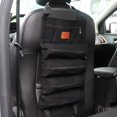 thumbnail image 4 of Rolling Tool Bag, Canvas Wrench Roll Pouch with 5 Zipper Pockets Tool Roll Up Organizer(Black), 4 of 7