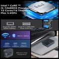 thumbnail image 3 of BRENUC N7A Mini PC de Bureau, Intel Core i5-12600HX 8 Go RAM, 512 Go SSD, USB 3.2/Type-C/Wi-Fi 6/BT5.2/RJ45 2.5G/4K Triple Affichage PC de Bureau, 3 of 6