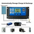 thumbnail image 4 of EIGTHTAIL Solar Panel Kit  200W 100A 12V/ 24V Battery Solar Charge Charger With Controller  High Effciency Power Station Caravan RV Boat Car Outdoor Camping Trailer Emergency, 4 of 7