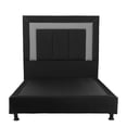 thumbnail image 2 of Box Base Cama Queen Size + Cabecera Bora Negro Dicasa  Bora Black, 2 of 8