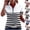 Style1-Black shirts for women, variant on Maqroz Summer Tops for Women 2026 Quarter Zip Lapel Short Sleeve Blouse Striped Color Block T Shirt Spring Summer Vacation Outfits Clothes Red L