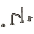thumbnail image 3 of Grohe Essence 19578A0A 4-Hole Single-Handle Deck Mount Roman Tub Faucet with 1.75 GPM Hand Shower in Grohe Hard Graphite, 3 of 4
