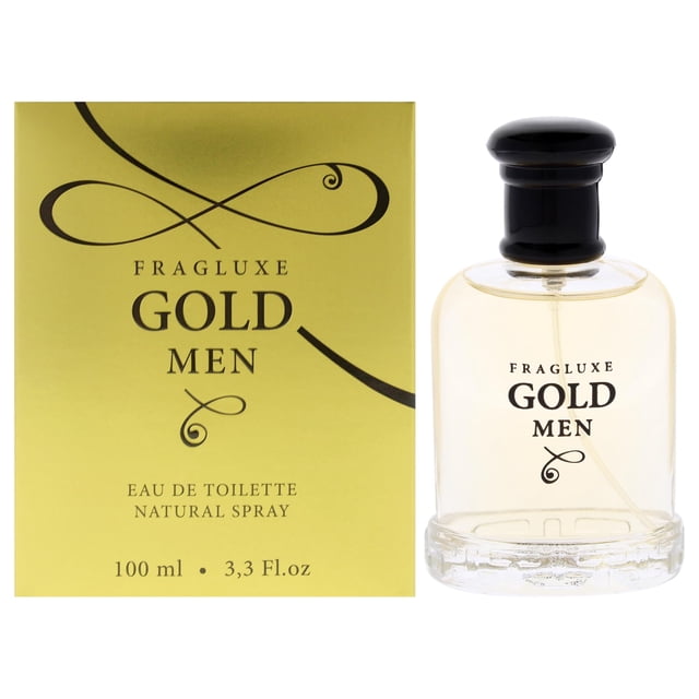 Perfume Fragluxe Gold para hombre EDT en aerosol de 100 ml
