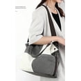 thumbnail image 7 of CoCopeaunt Women Girls Fashion Contrast Color Grid Tote Hobo Handbag Casual Canvas Shoulder Bag, 7 of 7