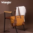 thumbnail image 3 of Wrangler Puffer Tote Bags for Women Medium Quilted Shoulder Bag for Work School Lifestyle Purse, Brown, 3 of 7