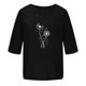 thumbnail image 4 of Fiudx Liquidación de Ahorros de Verano Camiseta Estampada a La Moda para Mujer, Blusa de Manga Corta, Tops Informales con Cuello Redondo, 4 of 4