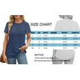 thumbnail image 5 of MOSHU 3 Pack T-Shirts for Women Short Sleeve Summer Womens Tops Casual Curved Hem Shirts Beach Outfits, 5 of 9