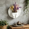 thumbnail image 4 of Ceramic Hat Hanging Vase Wall Mounted Flower Holder Home Decor, 4 of 7