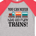 thumbnail image 4 of Inktastic Toy Train Never Have Too Many Trains Boys or Girls Toddler T-Shirt, 4 of 5