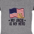 thumbnail image 3 of Inktastic My Uncle is My Hero Military Nephew Boys or Girls Baby Bodysuit, 3 of 4