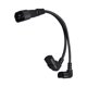 thumbnail image 4 of Cable de alimentación IEC320-C14 macho a 2x IEC320-C13 hembra, cable adaptador de corriente, transmisión estable negra, repuesto de piezas de repuesto Sunnimix Cable de extensión de alimentación, 4 of 6