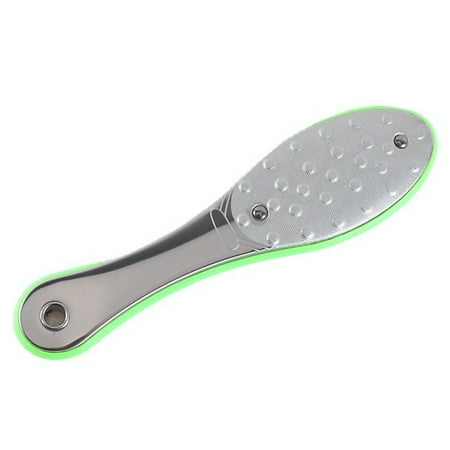430 Stainless Steel Foot File Rubber Double Sided Grinding Stone Remove Dead Skin Rub Grain Pedicure Foot Care Tool