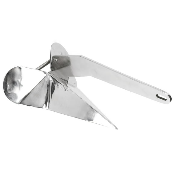 Acouto Heavy Duty Boat Anchor Style Boat Anchor 4KG Wing Type Plow Anchor For Boat Mooring On The Beach