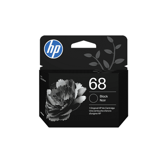 HP 68 Black Original Ink Cartridge, ~160 pages, 7FP21TN