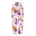 thumbnail image 6 of kaondbfi Dress Pants Women Petite High Waisted Wide Leg Summer Beach Vacation Pants Casual Trousers, 6 of 9