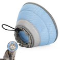 thumbnail image 1 of Collier de Récupération Doux pour Chat - Réglable, Cône de Protection après la Chirurgie pour Chatons - Elizabethan Alternative - Bleu, S, 1 of 4
