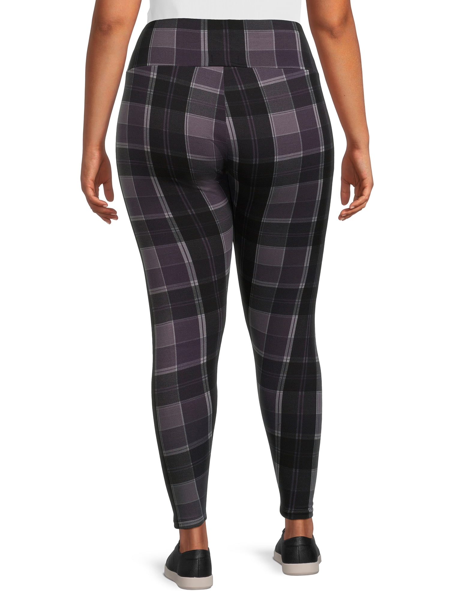 Free Shipping Feathers Women s Plus Fleece Leggings 26 Au Inseam 5 Pack Sizes 1X 5X Walmart