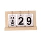 thumbnail image 5 of Calendario de escritorio de madera perpetuo, decoración del hogar, vintage, decoración de escritorio. Color madera claro, 5 of 9