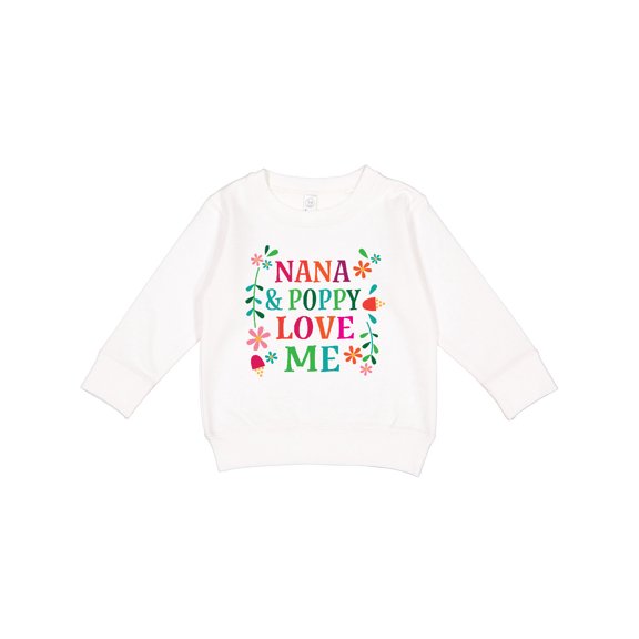 Inktastic Nana and Poppy Love Me Toddler Sweatshirt