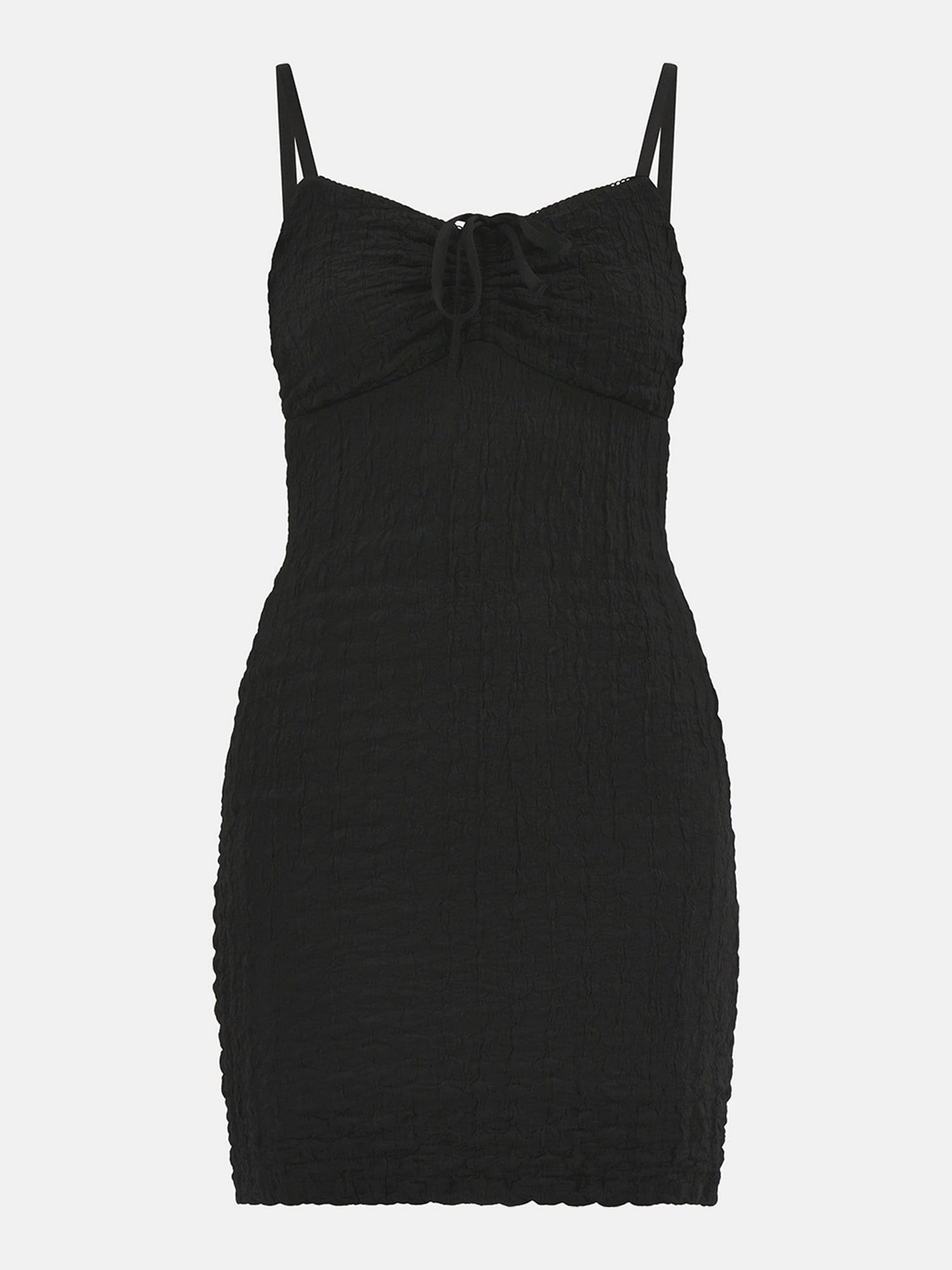 No Boundaries Cami Ruched Neck Mini Dress, Women's