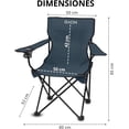 thumbnail image 2 of Sillas Camping Y Playa Plegable Portatil Duralife Para Exteriores 4 Piezas Azul Marino, 2 of 9
