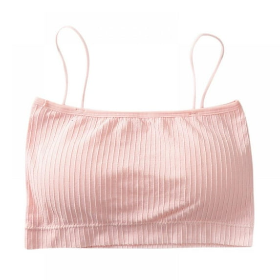 Women Solid Striped Camisole Tube Tops