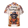thumbnail image 2 of Happy Thanksgiving Newfoundland Welcome Thankful Fall Autumn Pumpkin Hawaiian Shirt Breathable Summer Unisex Merch Newfie Dog Lover Gifts - 02021, 2 of 6