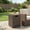 Mix Brown, variant on Resenkos Flip-Top Outdoor Storage Side Table for Patio, Premium Rattan Propane Tank Hideaway for Backyard, Deck and Garden, Black