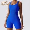 thumbnail image 4 of Nuevo mono sin costuras con control de abdomen para mujer, conjunto de chándal de yoga, ropa deportiva de una pieza para gimnasio, entrenamiento, fitness, traje de yoga elástico, 4 of 5