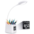 thumbnail image 1 of Lampara de Escritorio LED con Portalápices, Portacelular y Pantalla en LCD Inteligente con Display de Hora, Alarma, Fecha y Temperatura, 1 of 6