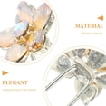 thumbnail image 3 of UPGRATOR 4Ud Horquillas Decorativas Doradas Con Incrustaciones De Cristal Para Peinados Formales, 3 of 6