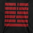 thumbnail image 2 of G.I. Joe Snake Eyes Symbol Unisex Adult Pull-Over Hoodie, Black, Medium, 2 of 5
