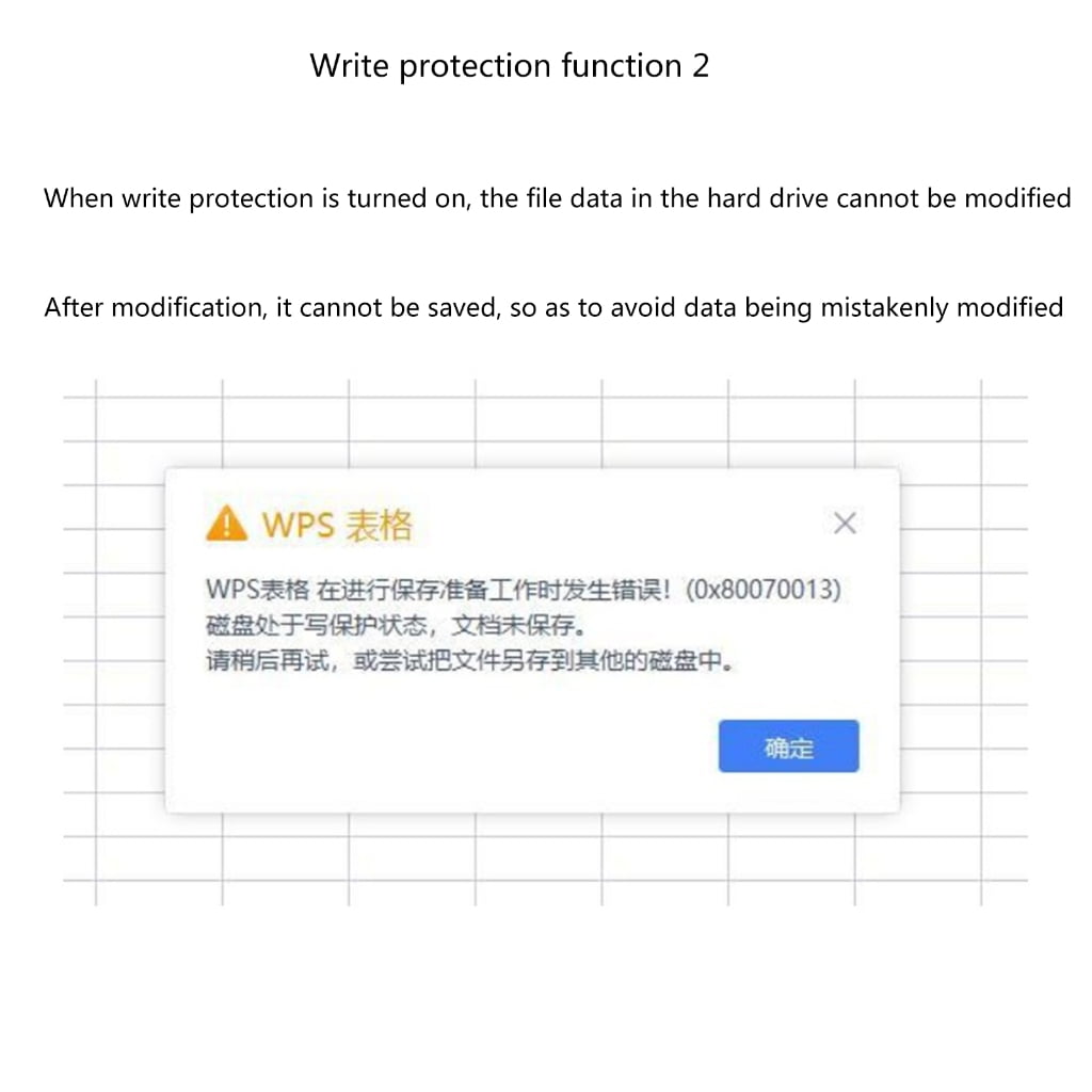 Zeiwohndc Professional Grade 2230 M.2 NVMe SSD Case Protect Your Files USB3.1 Gen2