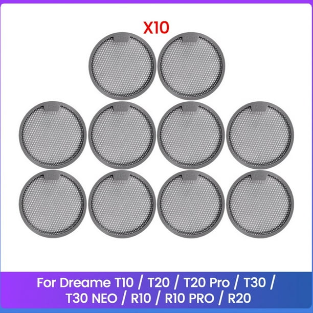 Filtro Lavable para Aspiradora para T10 / T20 / T20 Pro / T30 / T30 Neo / R10 / R10 Pro / R20 Piezas de Repuesto B