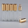 thumbnail image 2 of 2-6 paquete 5x 8ml atomizador de perfume recargable botella de spray vacío tapa dorada 4 piezas, 2 of 6