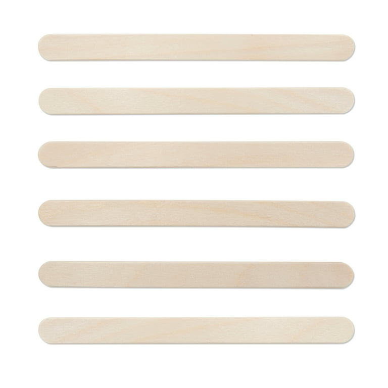 Perfect Stix Natural Wood Craft Sticks - Case Of 10,000 (10 Boxes), 4.5 Inch Length, Smooth Birchwood