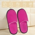 thumbnail image 2 of Fotbe Darkmagenta Pantuflas Peludas para Mujer con Estampado, Zapatillas de Peluche, Zapatos de Invierno para Casa, Uso Interior y Exterior-Medium, 2 of 8