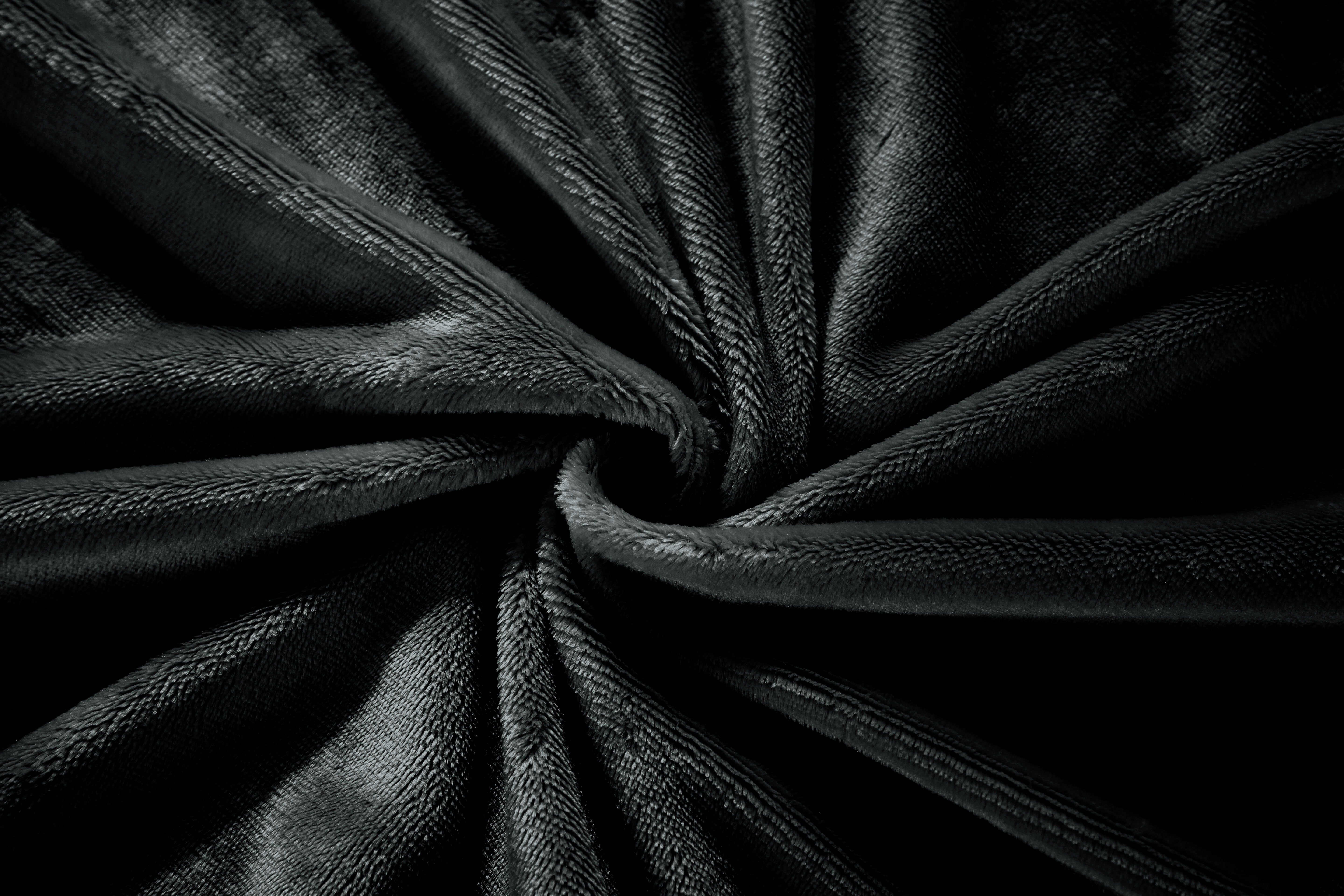 Swift Home Luxury 1 Piece Flannel Plush Fur Fitted Sheet, Ultra-Soft, Deep Pocket Fit, All Season Warmth, Queen Size, Black