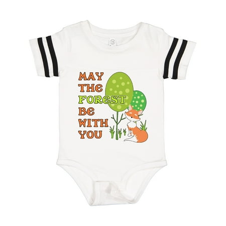 

Inktastic May the Forest Be with You- Cute Fox Gift Baby Boy or Baby Girl Bodysuit