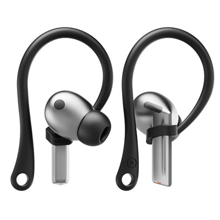 elago Ear Hooks Designed for Samsung Galaxy Buds 3 & Galaxy Buds 3 Pro Earbuds Accessories Anti-Slip Ergonomic Design Comfortable Fit (Black)