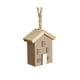 thumbnail image 2 of Adornos navideños, adornos navideños, regalos navideños, casa de Navidad de madera maciza, adorno colgante de árbol en miniatura, casa de madera, decoraciones colgantes decorativas, colgante de madera, 2 of 6